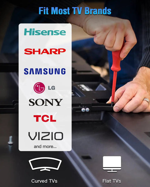No Sweat Vesa Tv Mounting Hardware Kit Complete M4 M5 M6 M8 Screws With Washers And Spacers for various TV brands installation.