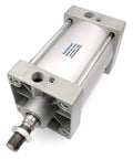 Beefy Pneumatic Air Cylinder 100 mm Bore By 50 mm Stroke Double Acting Single Rod M20x1.5 Threaded Rod Port Half Inch Includes Four Push In Fittings Industrial Grade Linear Actuator For Automation