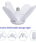 Four Pack LED Garage Lights Deformable Trilights Ceiling Fixture 60W Equivalent Four LED Bulbs Deliver 6000LM 6000K Daylight Adjustable