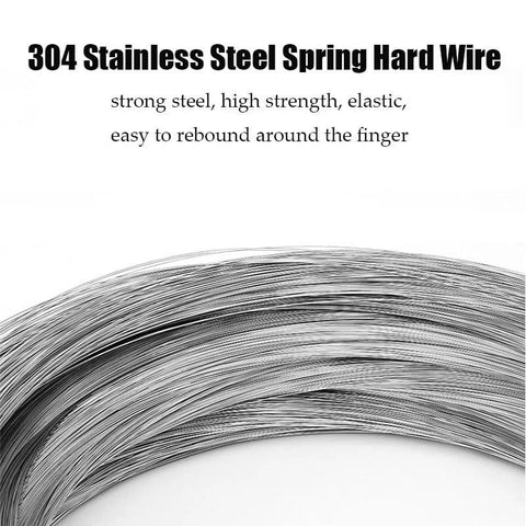 304 stainless steel spring hard wire coil, 0.8 mm diameter, bright finish
