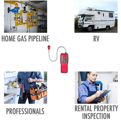 Super Handy Portable Natural Gas Detector Sniffer For Detecting Combustible Propane Methane Fuel Gas Leaks And Hydrocarbons usage examples