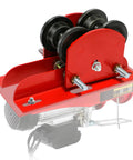 Heavy Duty I Beam Trolley 0.5 Ton Capacity With Dual Track Rollers Adjustable Flange 2.68 To 4.33 Inches for I Beams