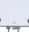 Bottom view of heavy duty stainless steel PCB holder and fixture clamp for small circuit boards, high temperature resistant
