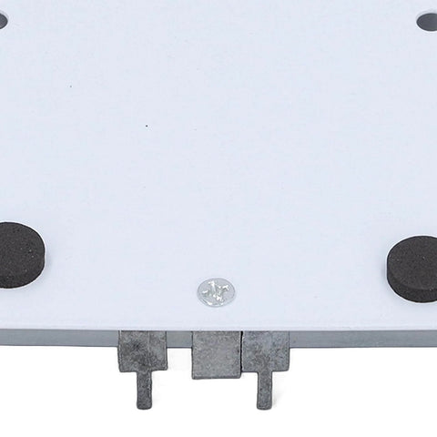 Bottom view of heavy duty stainless steel PCB holder and fixture clamp for small circuit boards, high temperature resistant
