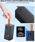 Massive 80000mAh Portable Charger Power Bank With 30W PD USB C Fast Charging, LED display, non-slip, easy to carry