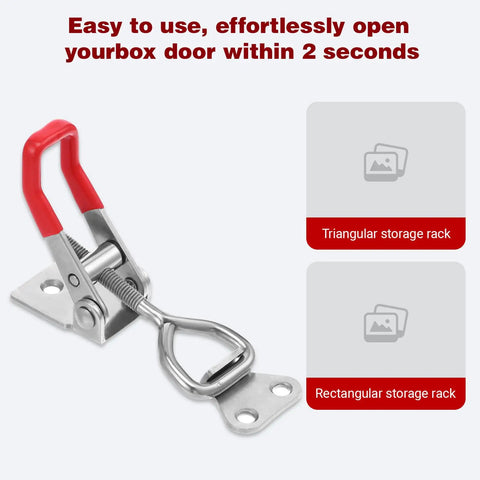 4 Pack Toggle Latch Clamp Set 304 Stainless Steel Quick Release Latches With 396 Lbs Holding Capacity for various uses