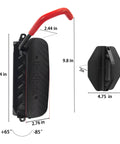 Rock Solid Swivel Bike Wall Mount Rack For Garage, Space Saving Bicycle Hanger With Rubber Coated Hooks dimensions