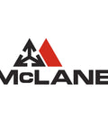 McLane logo with black text and red triangle icon