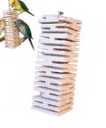 Safe Untreated Ultra Soft Balsa Wood Foraging Toy With Canyon Groove Design For Small Parrots, Cockatiels, Green Cheek Conures
