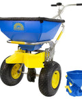 Spyker Winter Weather Deicing Kit With Ergo Pro 50 Pound Spreader And 5 Pound Handheld Spreader, heavy duty ice melt tool