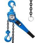 Heavy Duty Workhorse Manual Lever Hoist 3300 Lbs Load Capacity 20 Ft Chain Come Along Ratchet Puller with rotary hooks