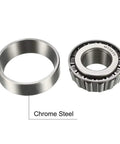 Beefy Matched Pair Tapered Roller Bearing Cone And Cup Set 0.8437 Inch Bore 1.9687 Inch Outer Diameter Chrome Steel Material