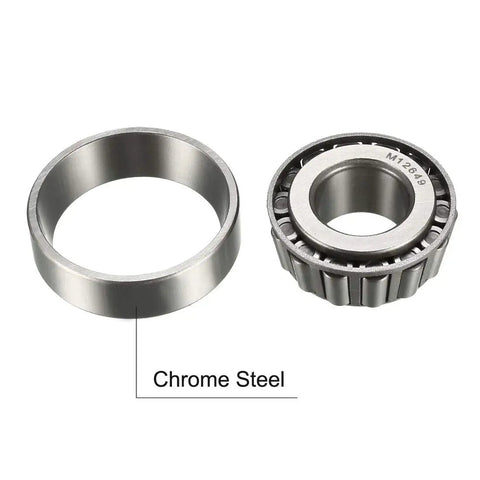 Beefy Matched Pair Tapered Roller Bearing Cone And Cup Set 0.8437 Inch Bore 1.9687 Inch Outer Diameter Chrome Steel Material