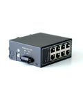 8 Port Gigabit Industrial Ethernet Switch Unmanaged No Frills Plug And Play With DIN Rail And Wall Mount UL Listed Fanless