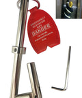 Emergency Elevator Door Keys 3 Section Double Drop Set Of 6 Pro Grade Hardened Carbon Steel Keys with danger tag and hex key