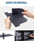 Hands assembling Glove Box Organizer For Toyota Tacoma 4th Gen 2024-2026 Four-Compartment Insert Patent Design Car Interior Storage Divider
