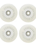 Light Up Inline Skate Wheels 4 Pack With Bearings For Rollerblades 60mm To 110mm Size Range Durable 90A PU White Luminous