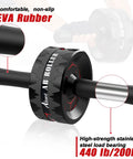 Ultra Wide 3.2 Inch Dual Wheel Ab Roller For Abs And Core Training With Knee Pad Accessories Stable Durable Abdominal Exercise Wheel