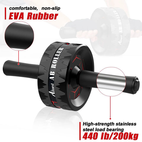 Ultra Wide 3.2 Inch Dual Wheel Ab Roller For Abs And Core Training With Knee Pad Accessories Stable Durable Abdominal Exercise Wheel