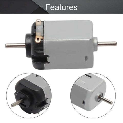 Five Pack 3V 11000RPM DC Motors Micro Mini Motors With Round Shafts For RC Boats And Planes DIY Toys And Model Hobby Projects