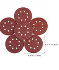150 Pack Inch 8 H Hook And Loop Sanding Discs Set With Assorted Grits For Fast And Smooth Home Projects Plus Extra Resilient Pads That Last Longer arranged in a flower pattern.
