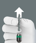 Series 7400 Kraftform Adjustable Torque Screwdrivers With Rapidaptor Quick Release Chuck, hand holding hex bit
