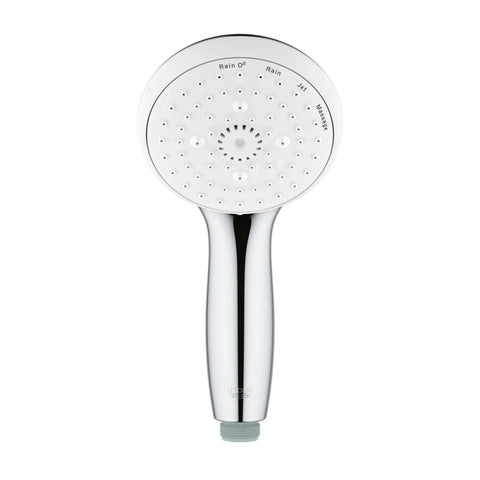 Tempesta Hand Shower In StarLight Chrome Finish with smooth glide spray pattern and water saving tech, front view