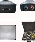 Handheld Ultrasonic Flow Meter Portable Clamp On Flow Sensor With Data Output S1 M2 L1 Sensors DN50 To DN700 in carrying case
