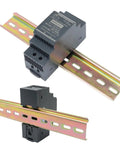 Ultra Slim DIN Rail 24V DC Power Supply 1.5A 36W For PLCs Relays Sensors And Controllers Wide Input For Industrial Automation And Building System Installations mounted on DIN rail