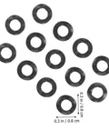 500 Piece Wave Washers Kit: Heavy-Duty Steel Spring Washers, Crinkle Crimped Sealing, Compression Type To Prevent Loosening, Vibration And Shock Resistant Gasket Washers For Machinery, Bolts, Fasteners, Gearheads And DIY Projects, 0.3 in