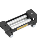 Heavy Duty Winch Roller Fairlead For ATV UTV And Truck Mount Built Tough Metal Cable Guide Roller Reduces Friction For Smoother Winding Extends Winch Line Life And Recovery Performance, 6.5 in black steel roller fairlead