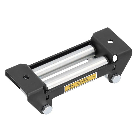 Heavy Duty Winch Roller Fairlead For ATV UTV And Truck Mount Built Tough Metal Cable Guide Roller Reduces Friction For Smoother Winding Extends Winch Line Life And Recovery Performance, 6.5 in black steel roller fairlead