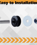 Universal Car Bumper Quick Release Kit 28 Pcs Black Fasteners With Tabs Bolts Nuts Washers And O Rings For Front And Rear Bumpers