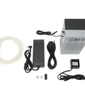 Sleek Semiconductor Water Chiller For Aquarium Tanks 20 Liter Capacity With 70 Watt Cooling Power Compact Electric Cooling Unit components