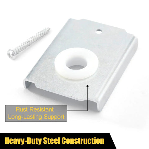 Bifold Door Repair Bracket Kit For 1 3 Eighths Inch Wood Doors Top Or Bottom Mount Reinforces Pivot Holes Easy Install 4 Pack