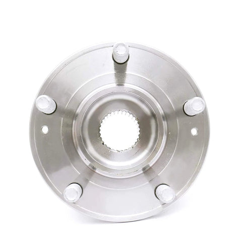 Front view of Front Wheel Bearing Hub Assembly Set Of 2 For AWD Hyundai Santa Fe 2007 2014, Hyundai Veracruz 2007 2012, And Kia Sorento 2011 2015 Front Axle Hub Bearing Replacements Direct Replacement Part Numbers 513266 BR930729 For Easy Install