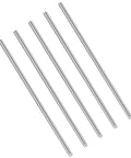 Five 304 stainless steel round rods 1 quarter inch diameter 12 inch length for DIY metalwork model making craft projects