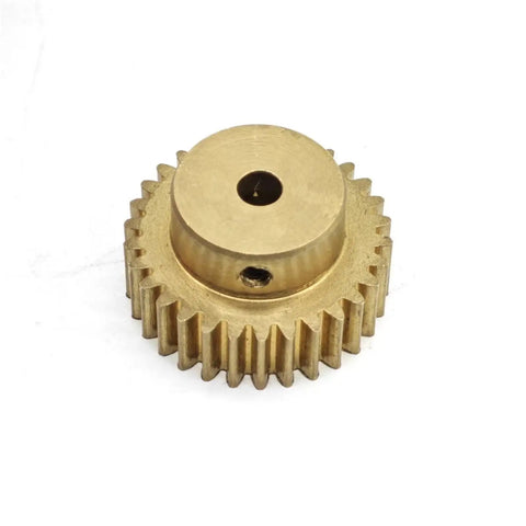 0.7 Module 47 Teeth Brass Spur Gear With Straight Teeth Cylindrical Gear 11mm Bore 34.3mm Diameter 5mm Tooth Thickness