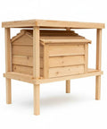 Chillin In Style With Your Favorite Feline Pal This Elevated Cedar Cat House features a raised cedar cat lodge and loft.