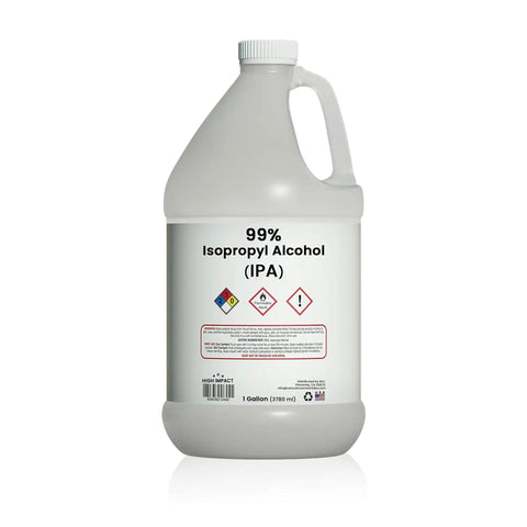 Ninety Nine Percent Isopropyl Alcohol For Home Office School And Lab Use 128 Fluid Ounces Made In USA Bulk Multi Purpose Cleaning And Disinfecting Solution That Gets The Job Done. 1 gallon jug
