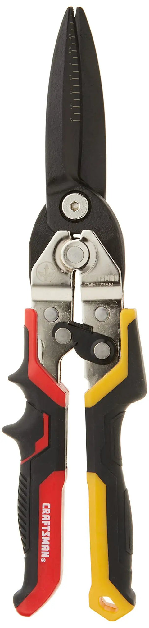 Rock Solid Aviation Snips Straight Long Cut Metal Shears For Sheet Metal And Steel Spring Loaded One Hand Operation Induction Hardened Cutting Edges No Sweat Precision Cutting For Day One Pros