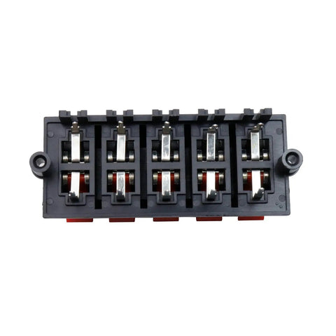 Straight Speaker Terminal Strip WP10-03B Push Release Clips 5Pcs For DIY Audio Upgrades, Spring Loaded Cable Connectors