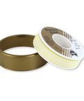 Gold Maximum Density PTFE Thread Seal Tape for Plumbing Half Inch By Fifteen Yards Pro Grade High Performance Dense Sealant Tape