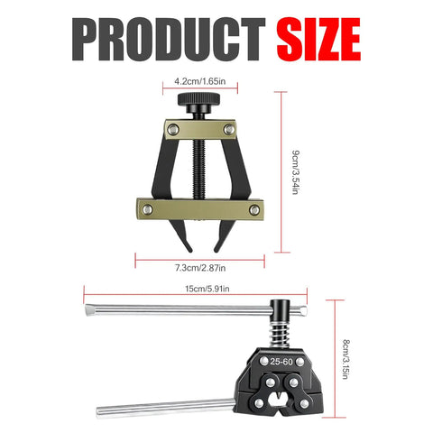 Dimensions of Beefy All In One Chain Breaker Tool Kit For Bikes And Motorcycles Includes Holder Puller And Cutter Carbon Steel