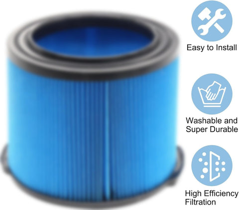 VF3500 Filter Replacement Kit For 3 To 4.5 Gallon Wet Dry Shop Vacuums Includes VF3500 Filters And 26643 Foam Filter Sleeves Replaces WD4050