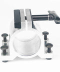 65Mm Diameter Aluminum CNC Spindle Motor Holder Mount Bracket Clamp For Engraving Machines With Cast Construction Adjustable Handle Stable Mount Easy Install Ideal For Milling Routing And DIY Engraving Projects, front view
