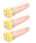 Pro Grade Three Size Cutting Tips Set For Flame Cutting Machines 0.9mm 1.2mm 1.5mm Copper Brass Gas Torch Nozzles For Oxygen Assisted Steel Cutting And Metalworking three numbered tips in plastic cases
