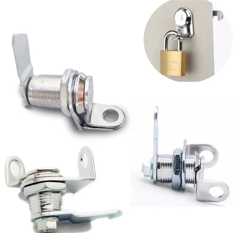 Cam Lock With Padlock For Lockers And Mailboxes Storage Boxes Wardrobes And Electronics Cabinets Easy Install Heavy Duty Metal Lock