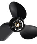 Suzuki 14 Inch Diameter 19 Pitch Aluminum Outboard Propeller, 3-Blade Right-Hand RH, top view