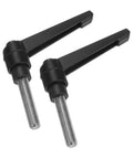 Clamping Lever Handles 2 Pack M8 X 35mm Threaded Male Stud 304 Stainless Steel Adjustable Locking Quick Release Ratchet Push Button Bolt